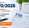Modello 770_2026_ scadenza 2 novembre